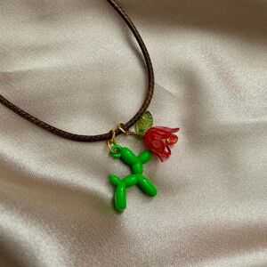 Balloon Animals + Lily Pendant Necklace